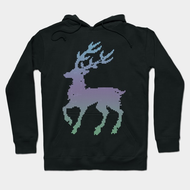 december deer ugly christmas Hoodie by crackdesign